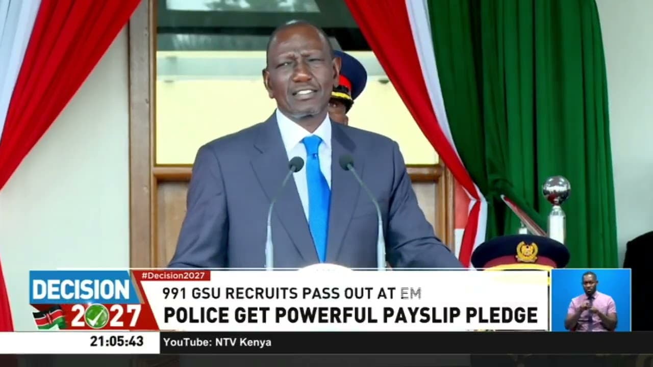 President Ruto promises police officers higher pay, housing and affordable healthcare