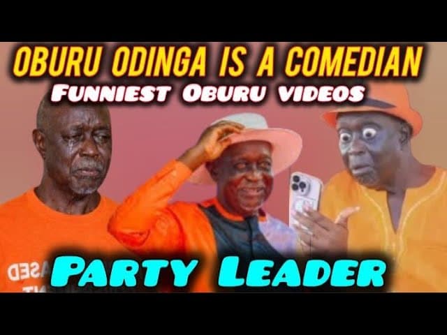 FUNNIEST Kenyan Party Leader OBURU ODINGA Videos That are Making Kenyans to LAUGH