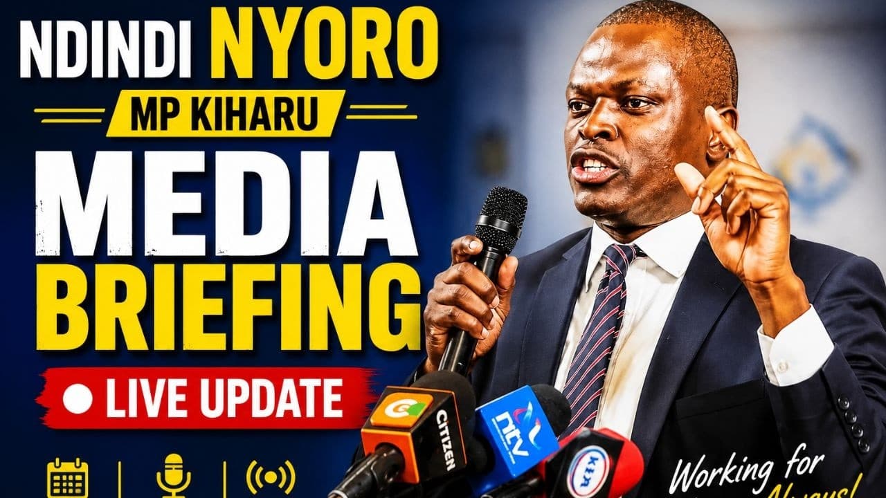 NDINDI NYORO SPEAKS! 🔥 MP Kiharu Addresses the Media