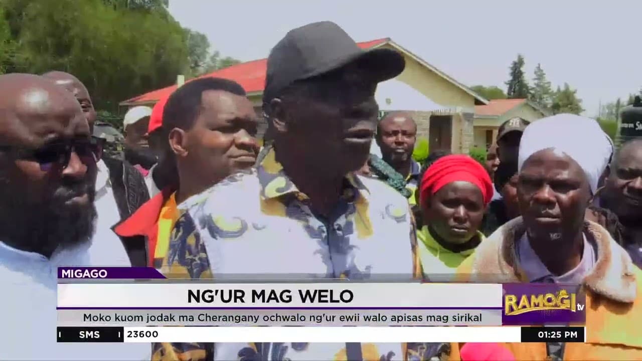 Moko kuom jodak ma Cherangany ochwalo ng'ur ewii walo apisas mag sirkal