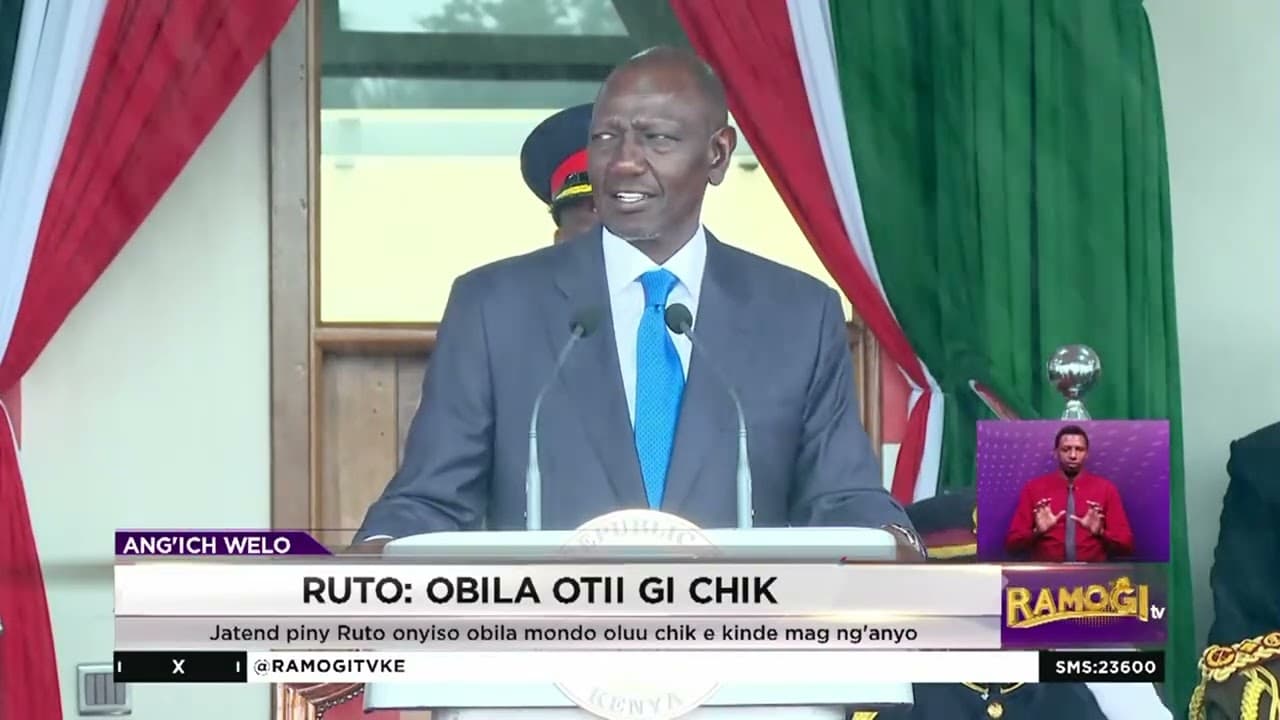 RUTO: Obila otii gi chik | #RamogiTV