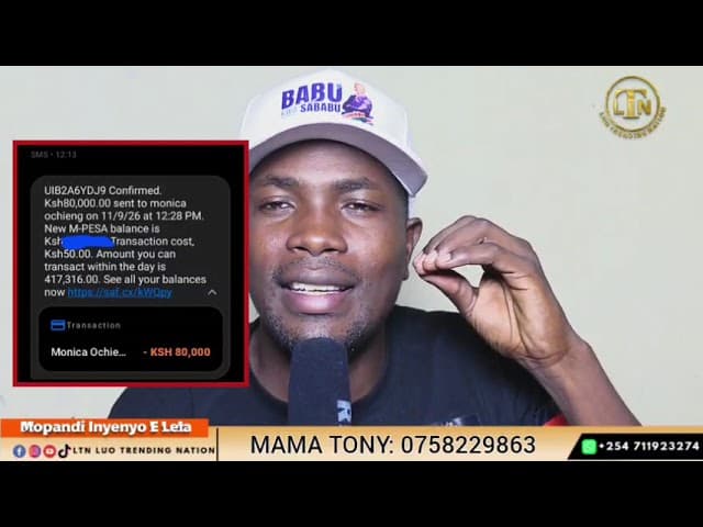 IS 80K FOR TONY NDIEMA’S MOTHER FAKE OR REAL