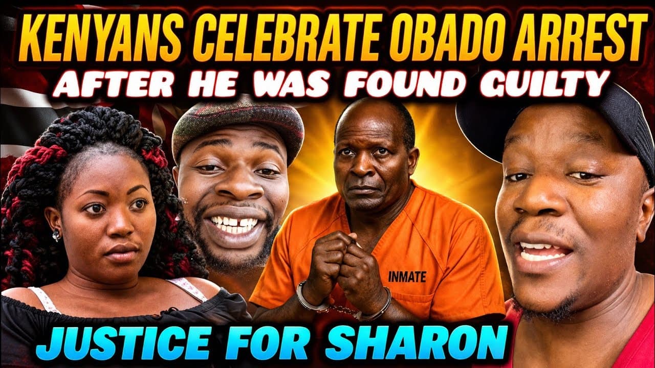 UNBELIEVABLE Kenyans REACT on OBADO Arrest For the CASE of SHARON