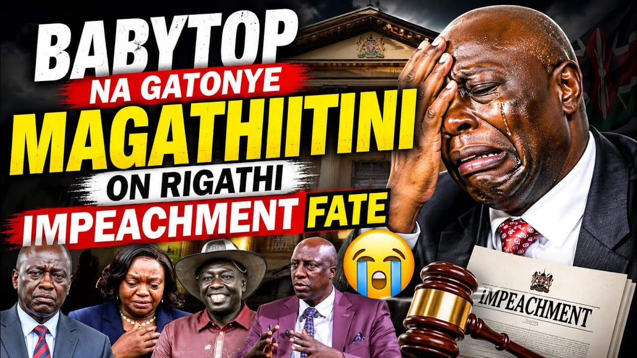 BABYTOP NA GATONYE MAGATHIITINI ON RIGATHI IMPEACHMENT