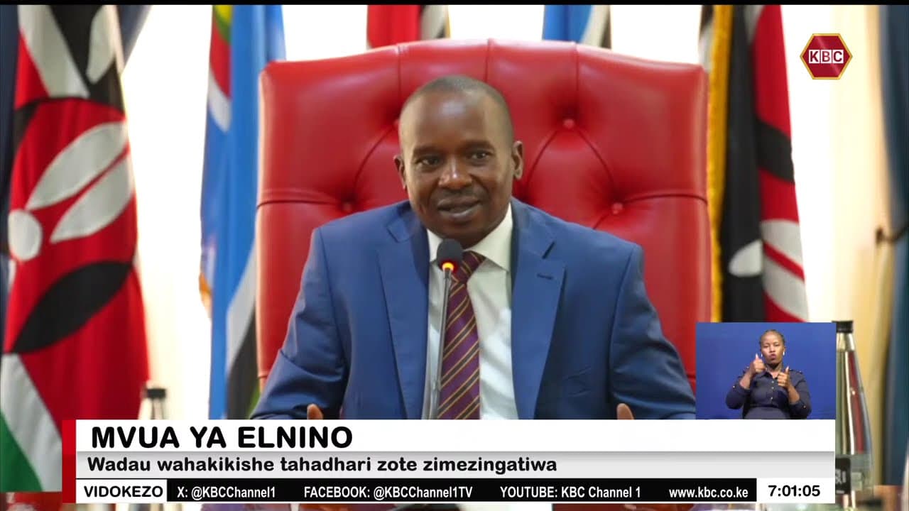 Kindiki atangaza El Niño kuwa suala la usalama wa taifa