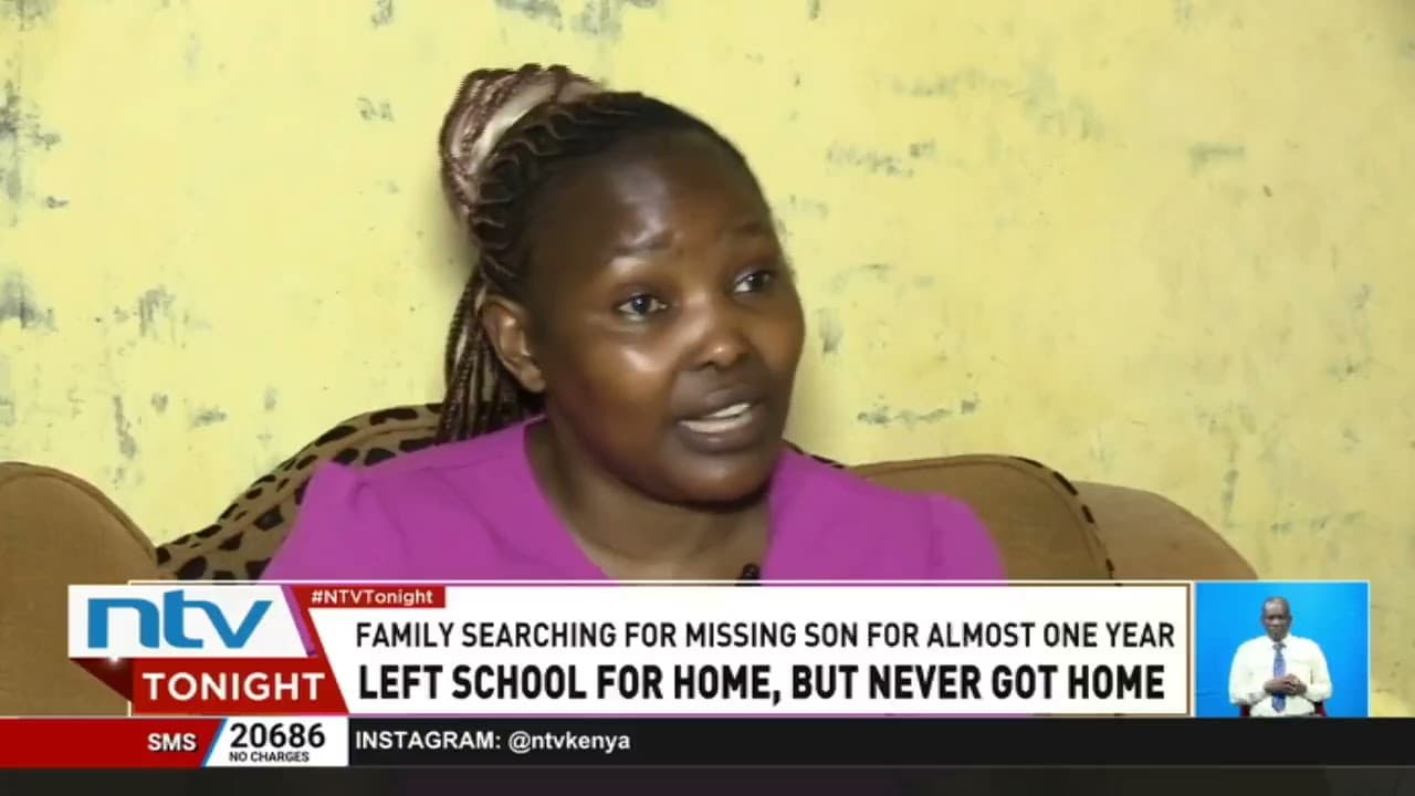 Family of 17-year-old Alvin Gitau still searching for him a year after he went missing in Embu