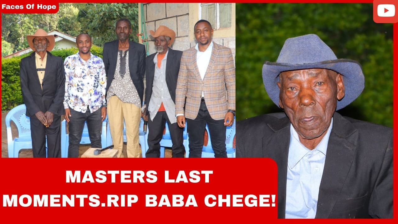 MASTERS LAST MOMENTS.RIP BABA CHEGE!