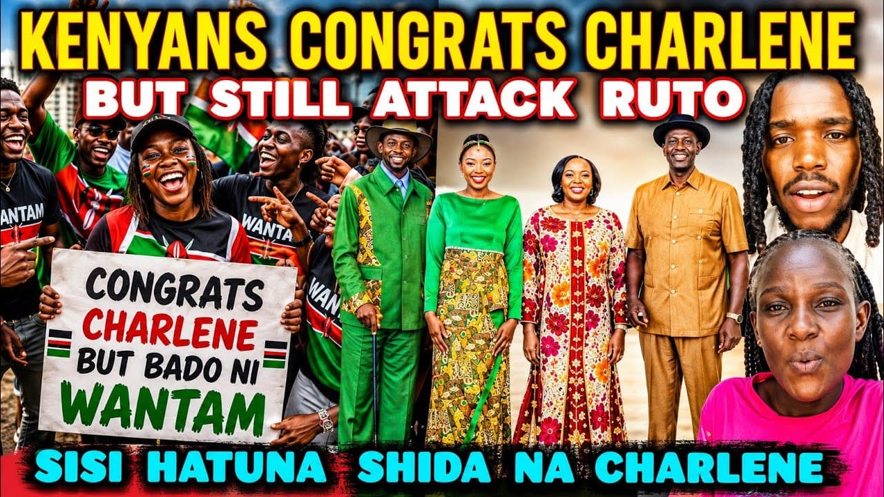 HILARIOUS Kenyans CONGRATS Charlene For Wedding with a Tanzanian but Still ATTACK Ruto the Father