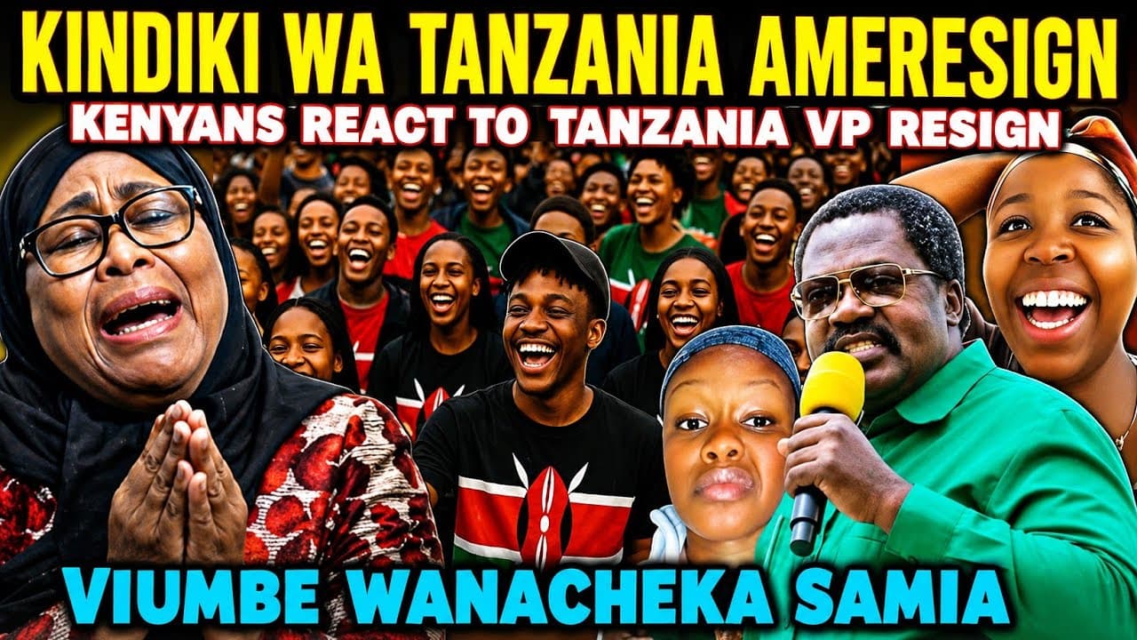 HILARIOUS Kenyans LAUGH at Tanzanian SAMIA after Vice President RESIGN