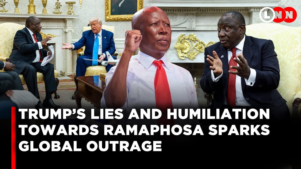 Trump’s Public Humiliation Towards Ramaphosa At White House Sparks Public Outrage | LNN