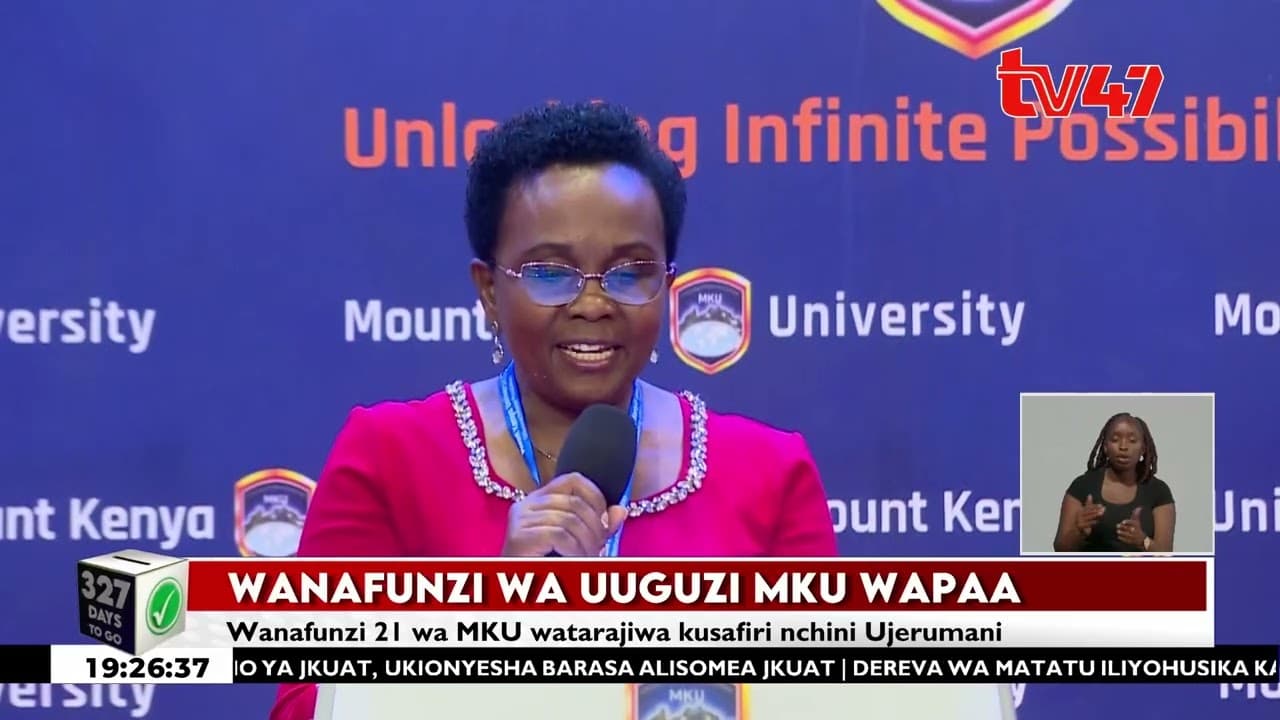 Wanafunzi 21 MKU watarajiwa kusafiri nchini Ujerumani kuanza masomo yao ya uanagenzi katika uuguzi