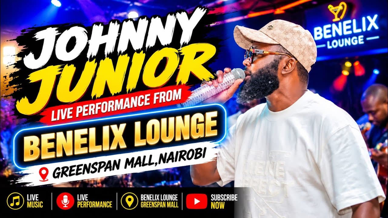 JOHNNY JUNIOR LIVE PERFORMANCE FROM BENELIX LOUNGE GREENSPAN MALL, NAIROBI