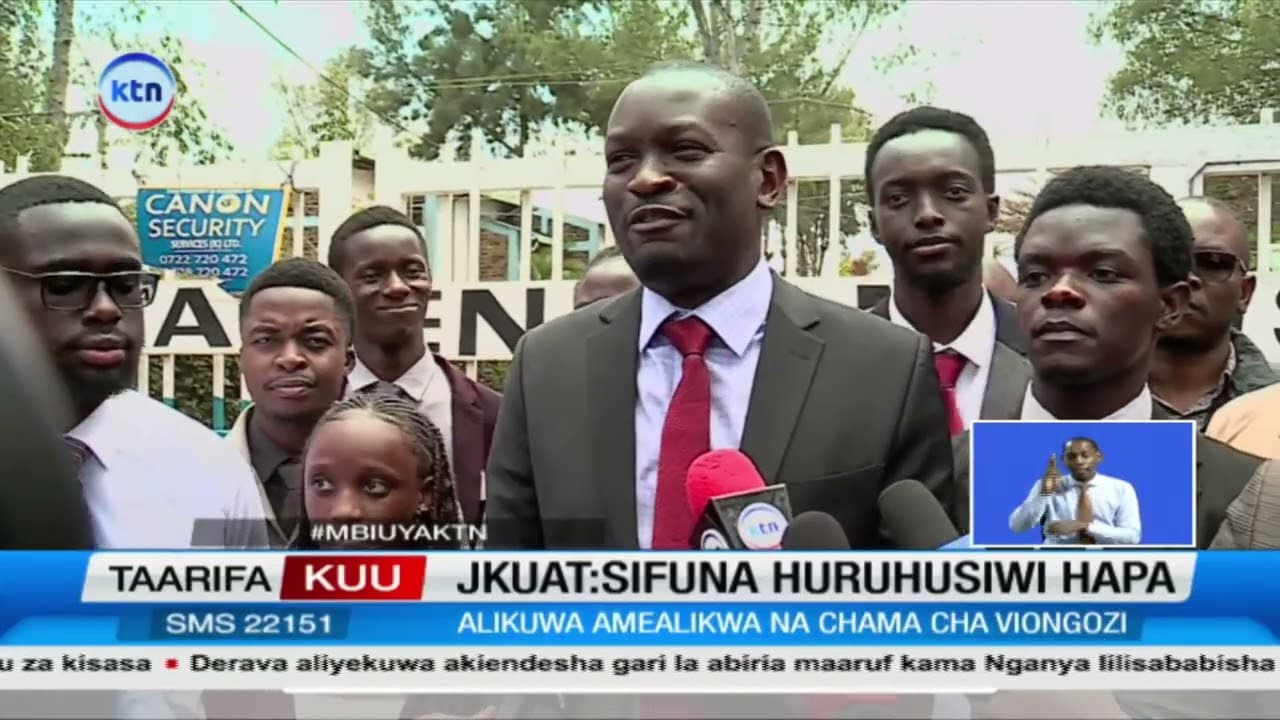 Sifuna Azuiwa Kuhutubia Wanafunzi JKUAT, Aikosoa Serikali kwa Hatua Hiyo