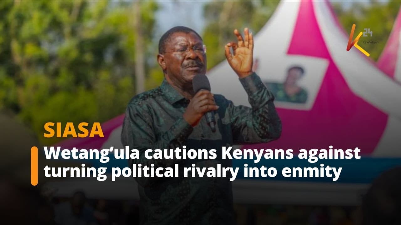 Wetang’ula cautions Kenyans against turning political rivalry into enmity