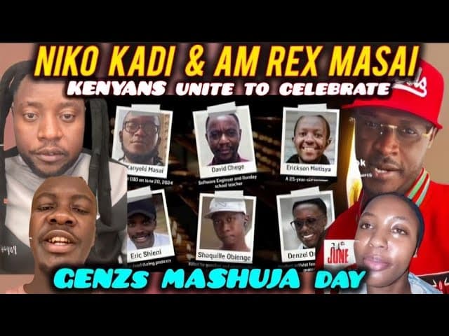GENZs CELEBRATE MASHUJA DAY by Creating a TIKTOK Challenge of MENTIONING Name GENZs Who DIED IN 2024