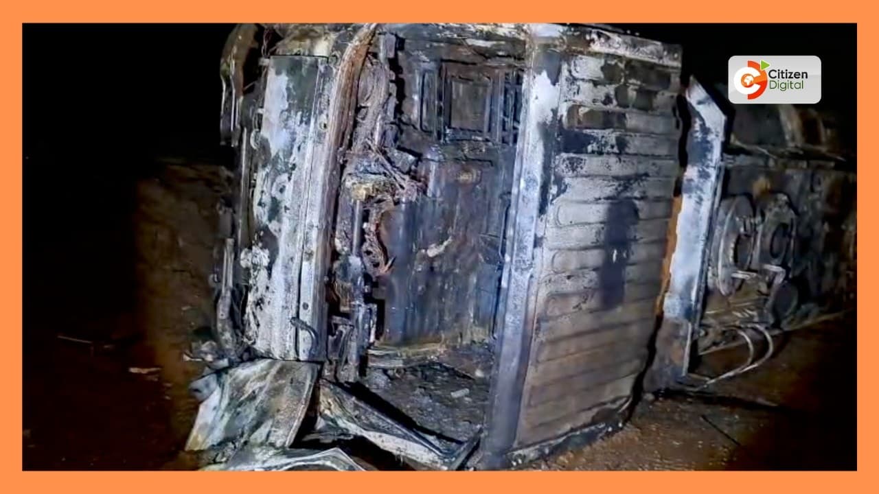 Two people dead, 14 nursing burns after a fuel tanker involved in an accident explodes in Turbo