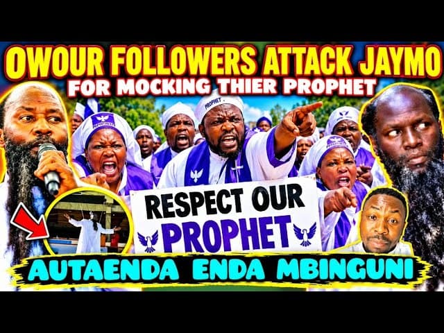 HILARIOUS  ANGRY Prophet Owour Followers ATTACK Jaymo Decin for MAKING FUN of Their Prophet at SUDHE