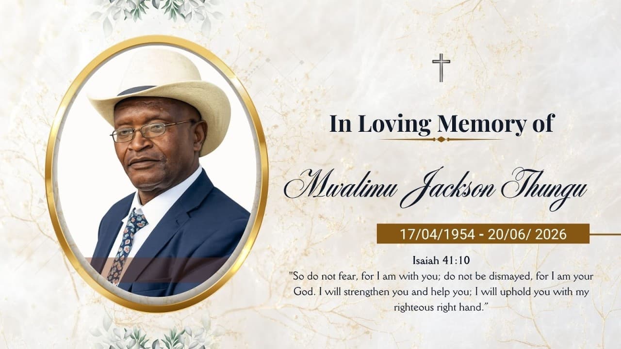 Celebrating The Life of The Late Mwalimu Jackson Thugu
