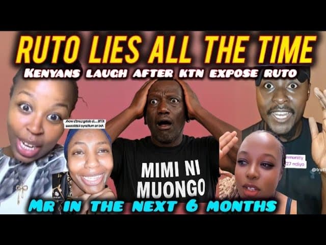 HILARIOUS Kenyans are LAUGHING at RUTO after KTN Exposed Him of Bieng a LAYER & FAKE PROMISES