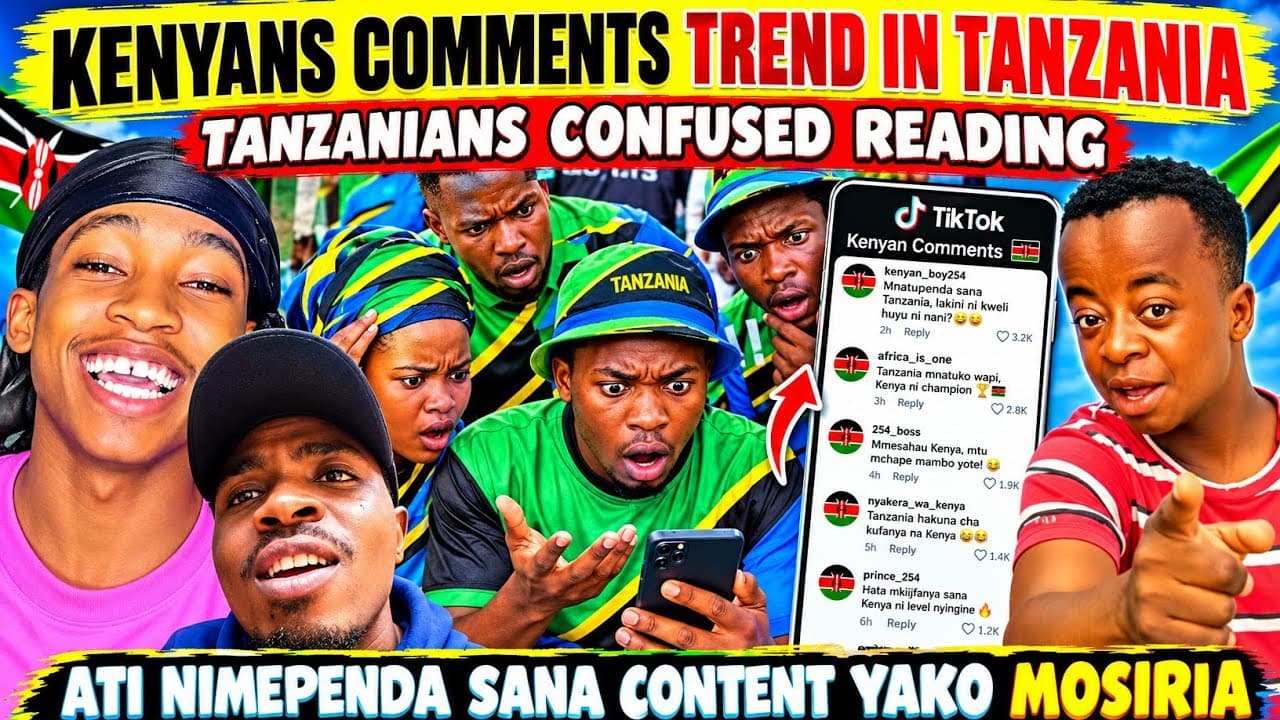 HILARIOUS Tanzanian CONFUSED Reading Kenyan Comments on TIKTOK NOT Understanding