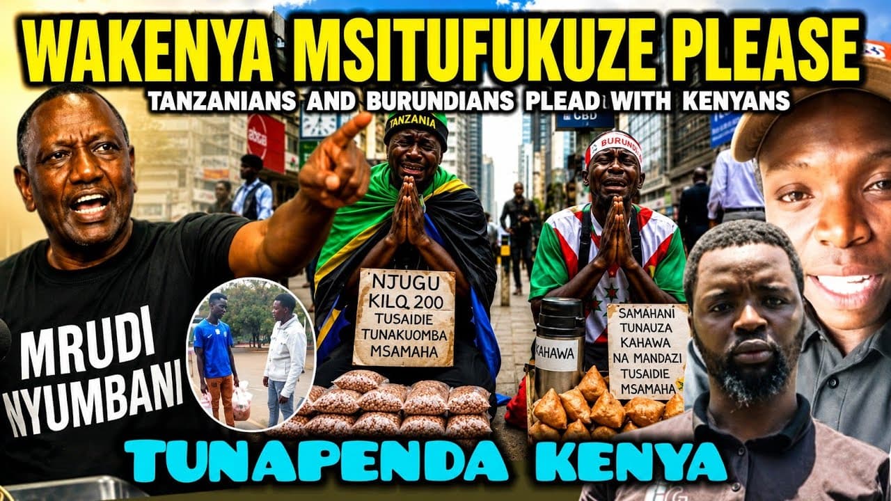 UNBELIEVABLE Tanzanians & Burundians PLEAD to Kenyans Not to CHASE THEM Back to Thier Countries