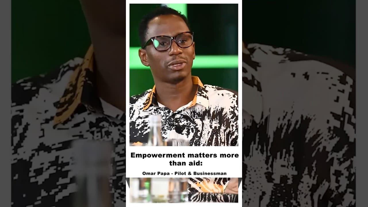 Long-term change starts with empowerment, not handouts ~ Omar Papa  #drkingori