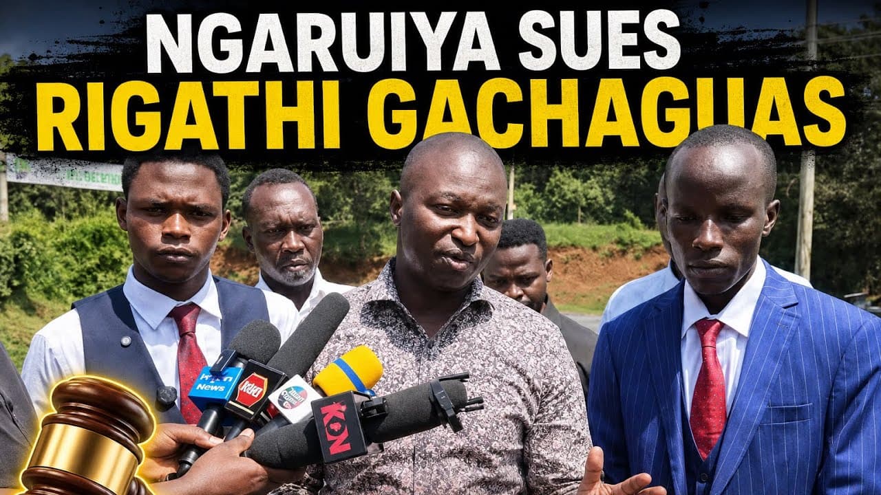 NGARUIYA SUES RIGATHI GACHAGUAS FOR HIS REMARKS