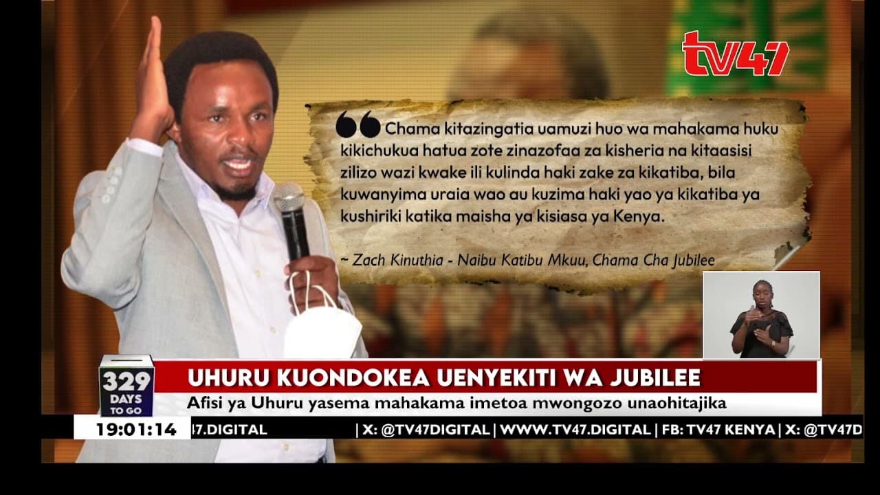 Rais Uhuru akubali kukabidhi uenyekiti wa chama kufuatia uamuzi wa mahakama