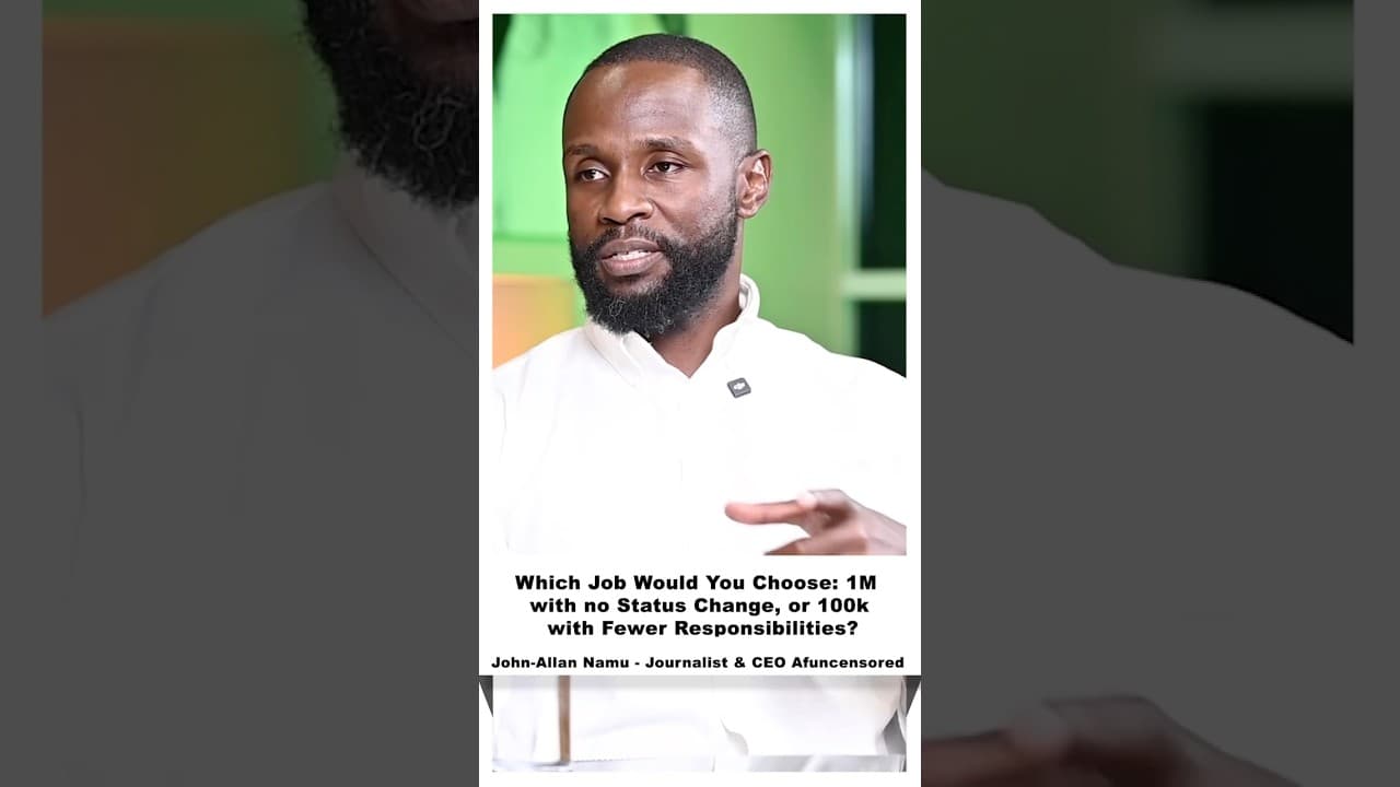 Here is why a higher salary may not offer the freedom you think it does ~ John Allan Namu