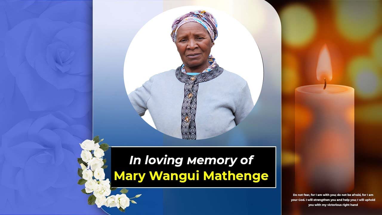 Celebrating the life of Mary Wangui Mathenge (Wajoy's Mum) 1946 - 2025)