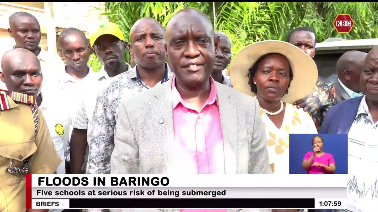 Five schools in Baringo at serious risk of being submerged as lake waters rise