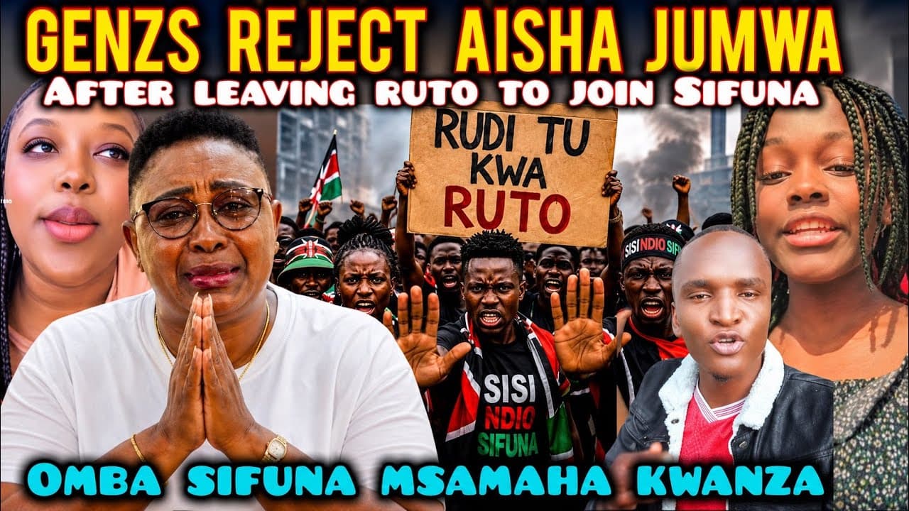 UNBELIEVABLE as Kenyan Genzs REJECT Aisha Jumwa after LEAVING Ruto to JOIN Sifuna