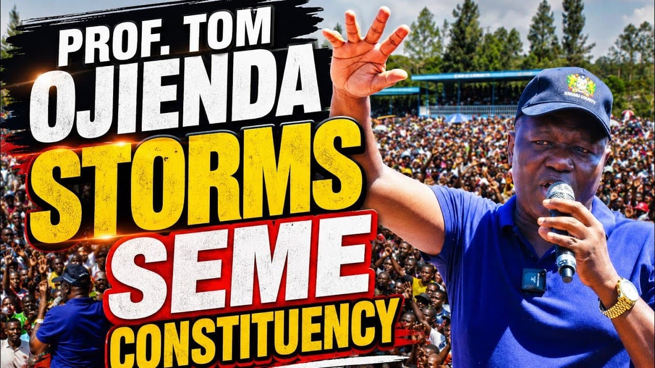 SENATOR PROF. OJIENDA IN SEME CONSTITUENCY