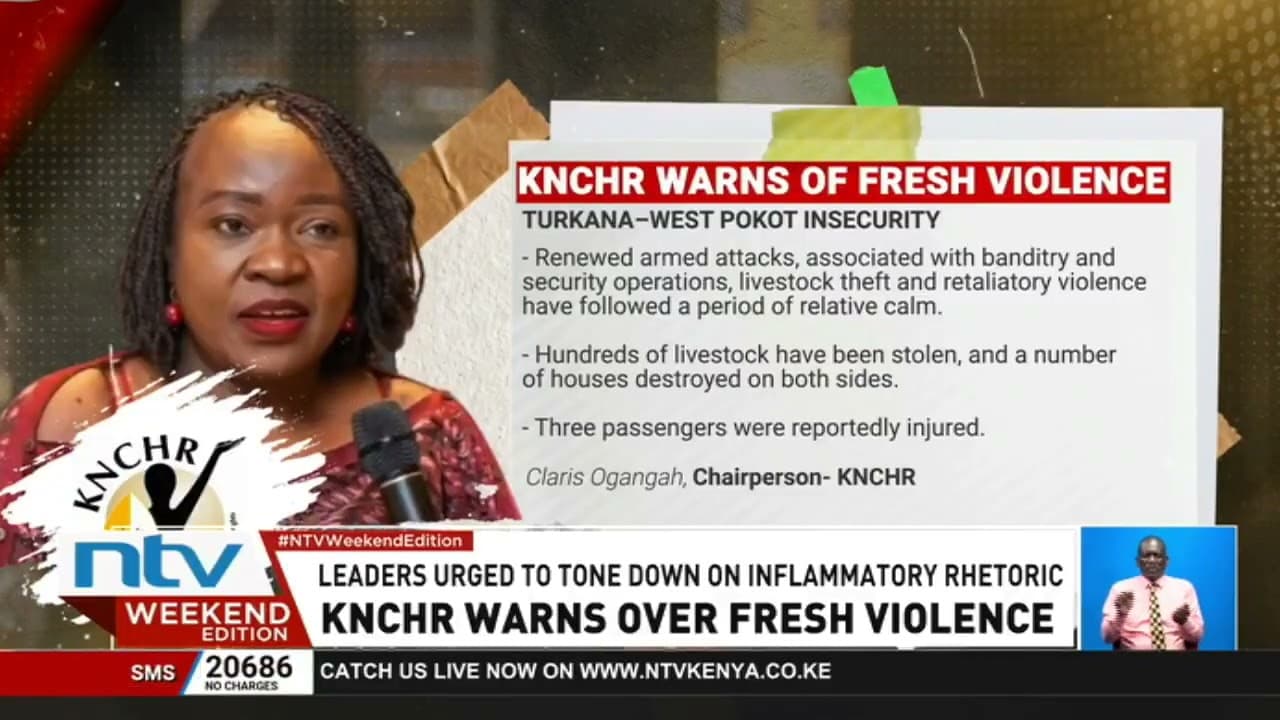 KNCHR warns over increased violence ahead of the 2027 General Election