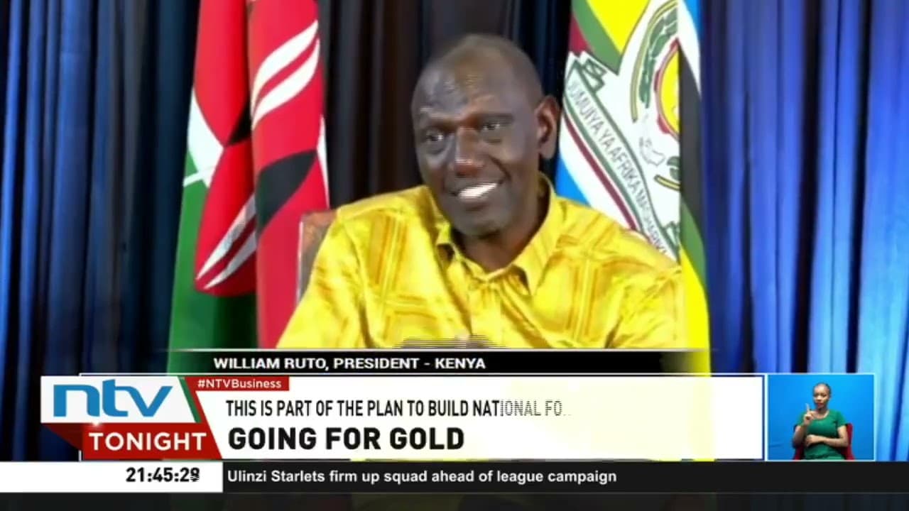 President Ruto says CBK will get priority in purchasing locally mined and processed gold