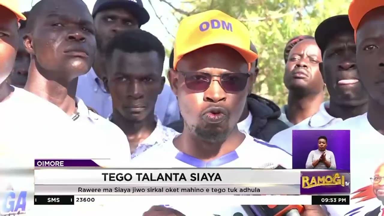 Rawere ywak ni tend Siaya kaonti ok sir talanta maggi