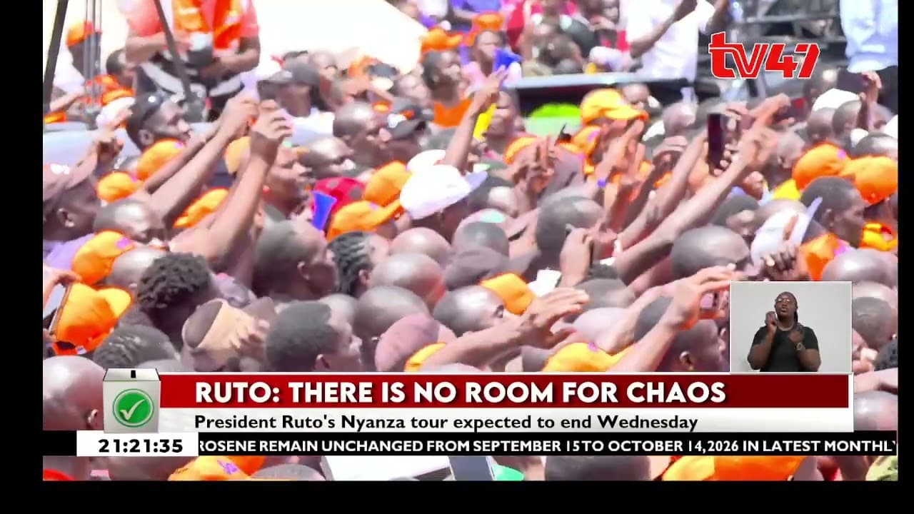 Ruto inspects projects, promises development across Nyanza & criticizes opposition over no agenda