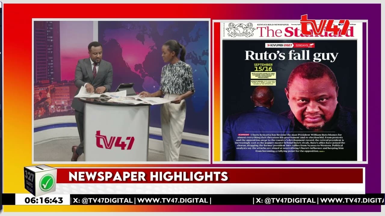 End of honeymoon? | Ruto squeezes ODM | Matiang'i, Kioni wamenyana | Newspaper Review