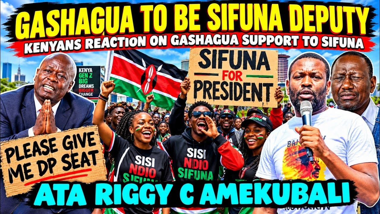 UNBELIEVABLE Kenyans MIXED REACTION on Gashagua Endorsing Sifuna & Asking for the Deputy Sit