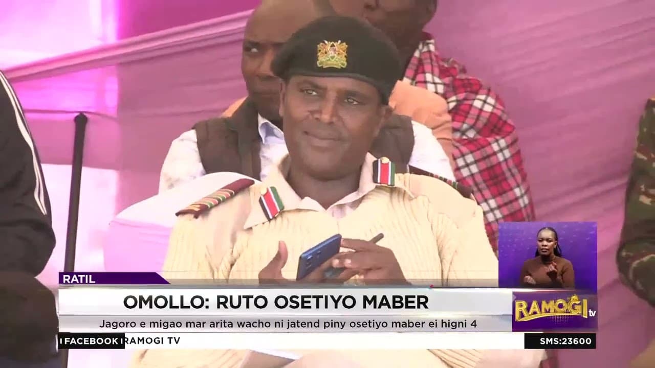 PS Omollo: Jokwed sirkal seyo Ruto nikech ochwalo dong'ruok e gwenge duto