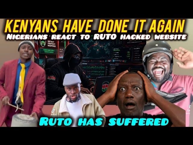 HILARIOUS Nigerians LAUGH at RUTO after Kenyan Genz HACKED Government Website DEMANDING 41.3Million