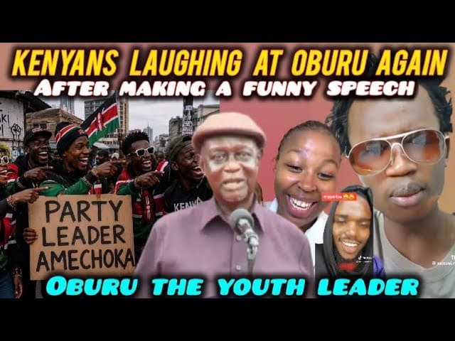 FUNNY Kenyans are LAUGHING & MAKING FUN of ODM Party Leader OBURU ODINGA after his Recent Speech