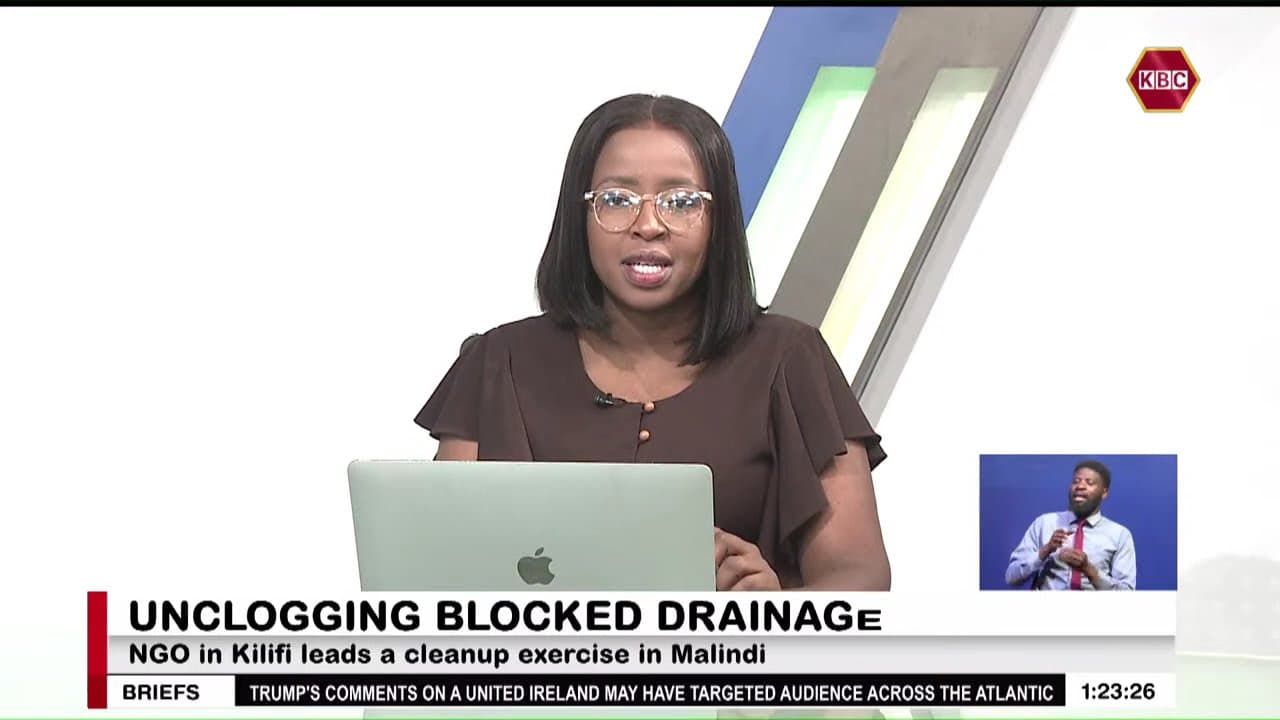 Kilifi residents urged to unblock clogged drainage to minimize flooding