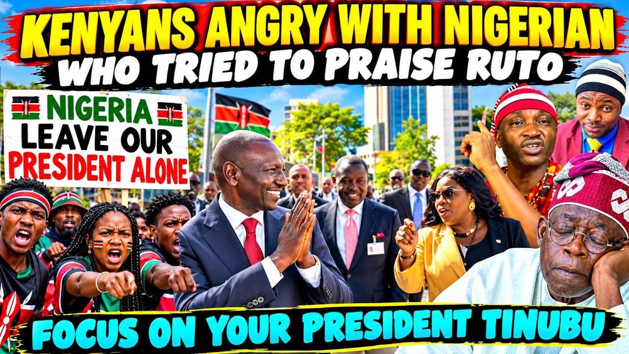 HILARIOUS Kenyans ANGRY with a NIGERIAN Lady Who Tried to PRAISE President RUTO that  is the BEST
