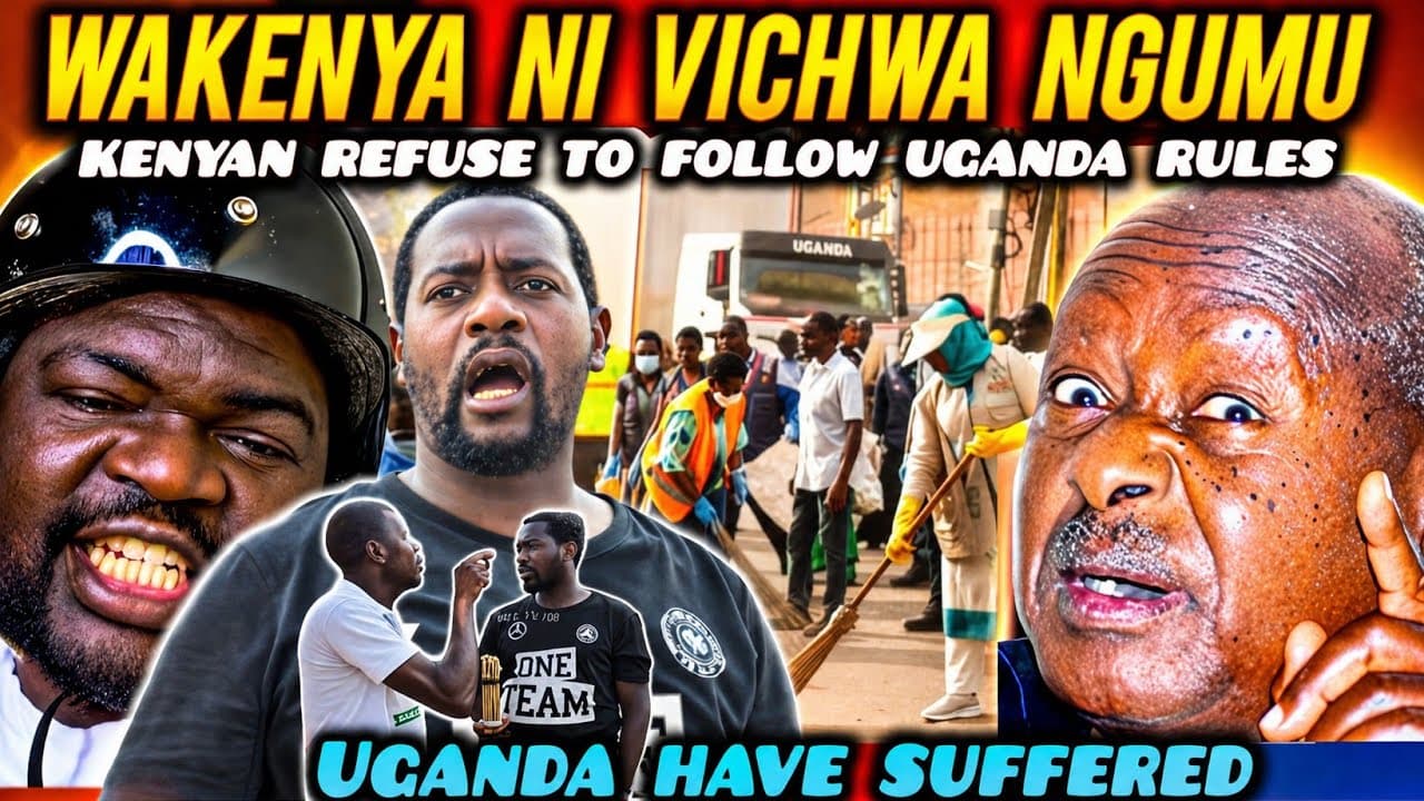 UNBELIEVABLE Kenyan in Uganda REFUSE to FOLLOW Uganda Rules By Cleaning Following MUSEVENI New RULE