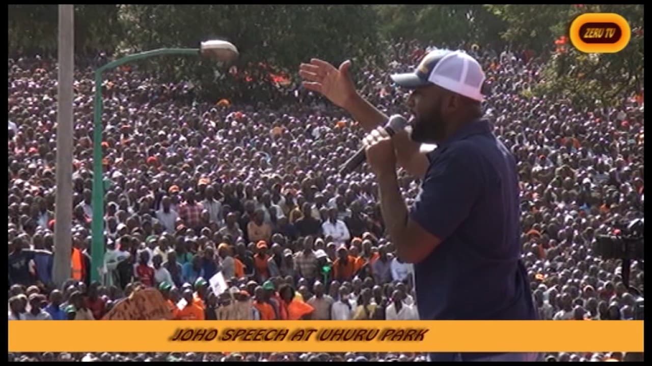 Joho'S speech during NASA flagbearer Unvailing