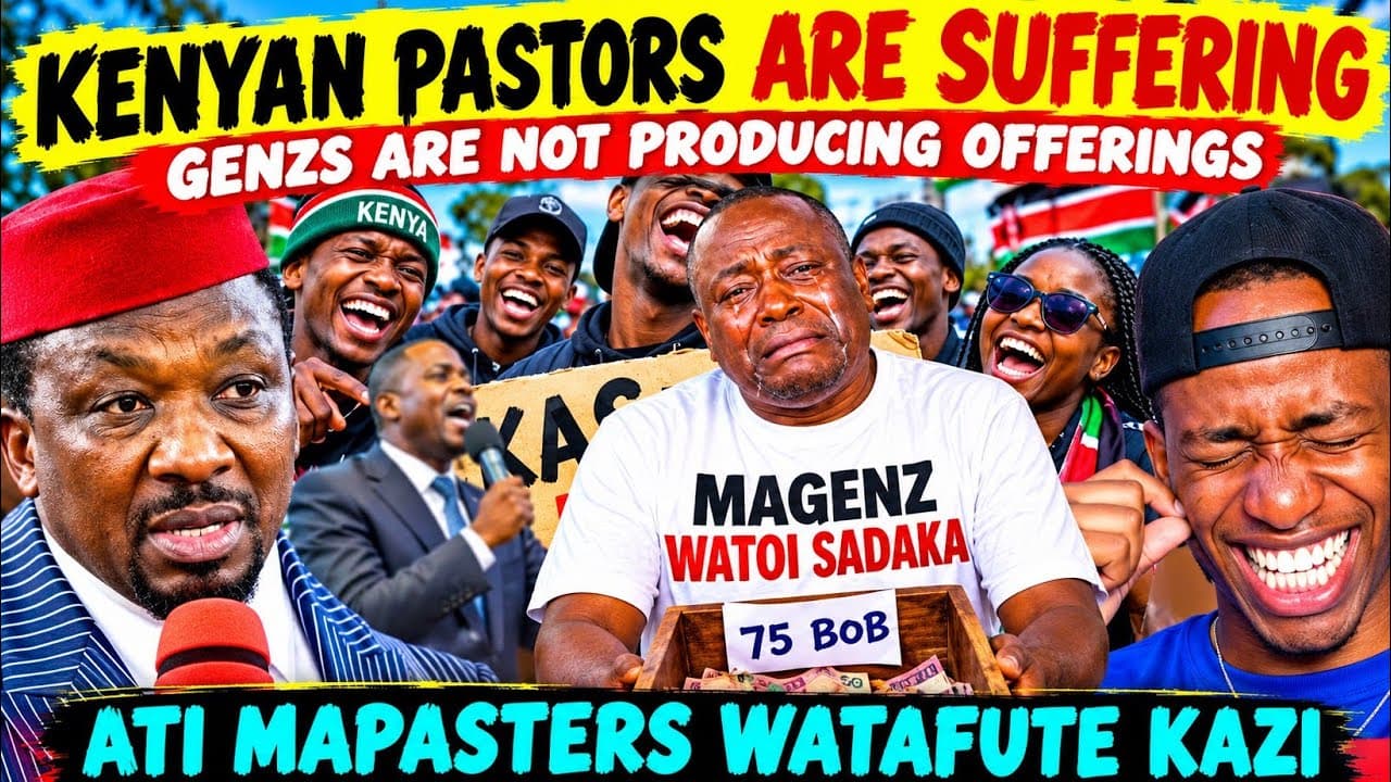 HILARIOUS Pastors are COMPLAINING That GENZs & Kenyans are NOT Producing Offerings in CHURCH