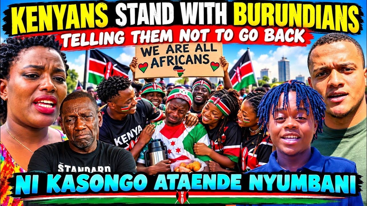 UNBELIEVABLE Kenyans SAD Seeing Burundians Running from Kenya & They Stand With Them