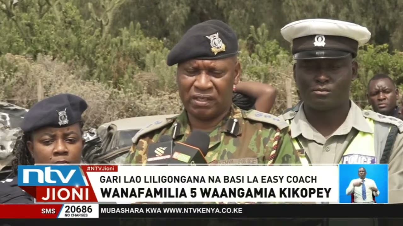 Wanafamilia watano waangamia katika ajali ya barabarani Kikopey