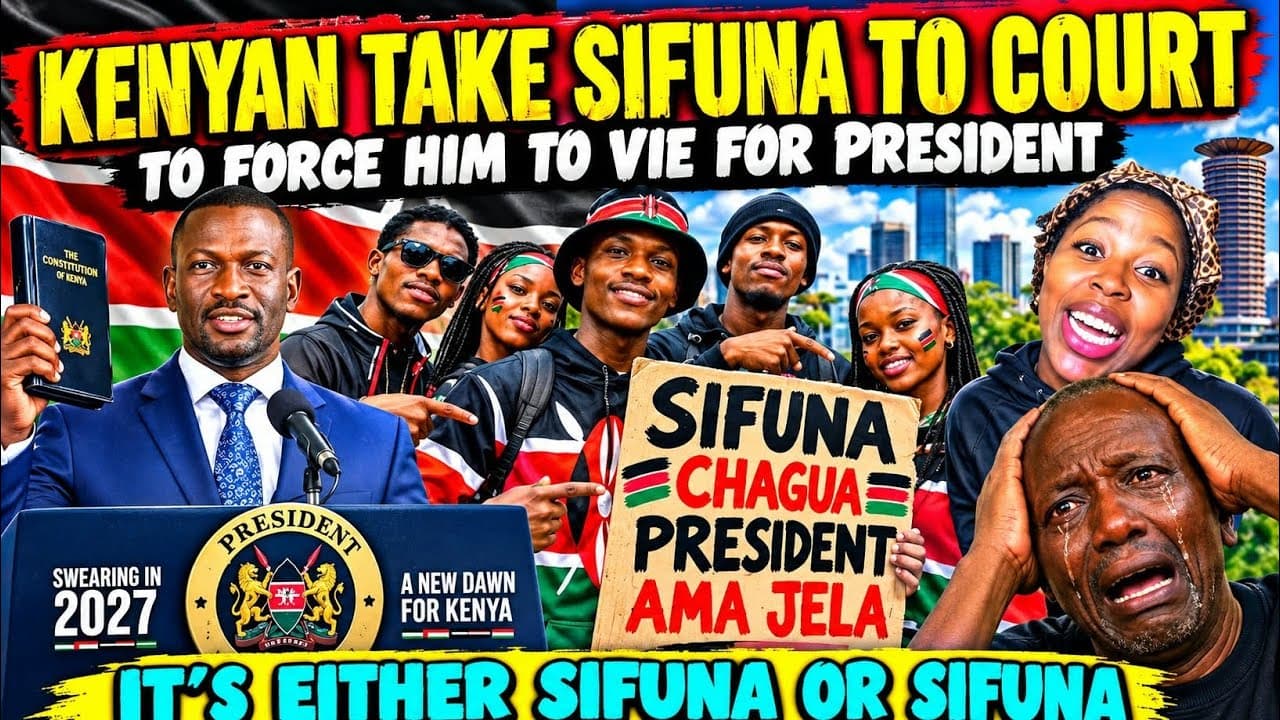 UNBELIEVABLE Kenyan Take Sifuna to Court FORCING Him to Vie for PRESIDENT and NOTHING ELSE